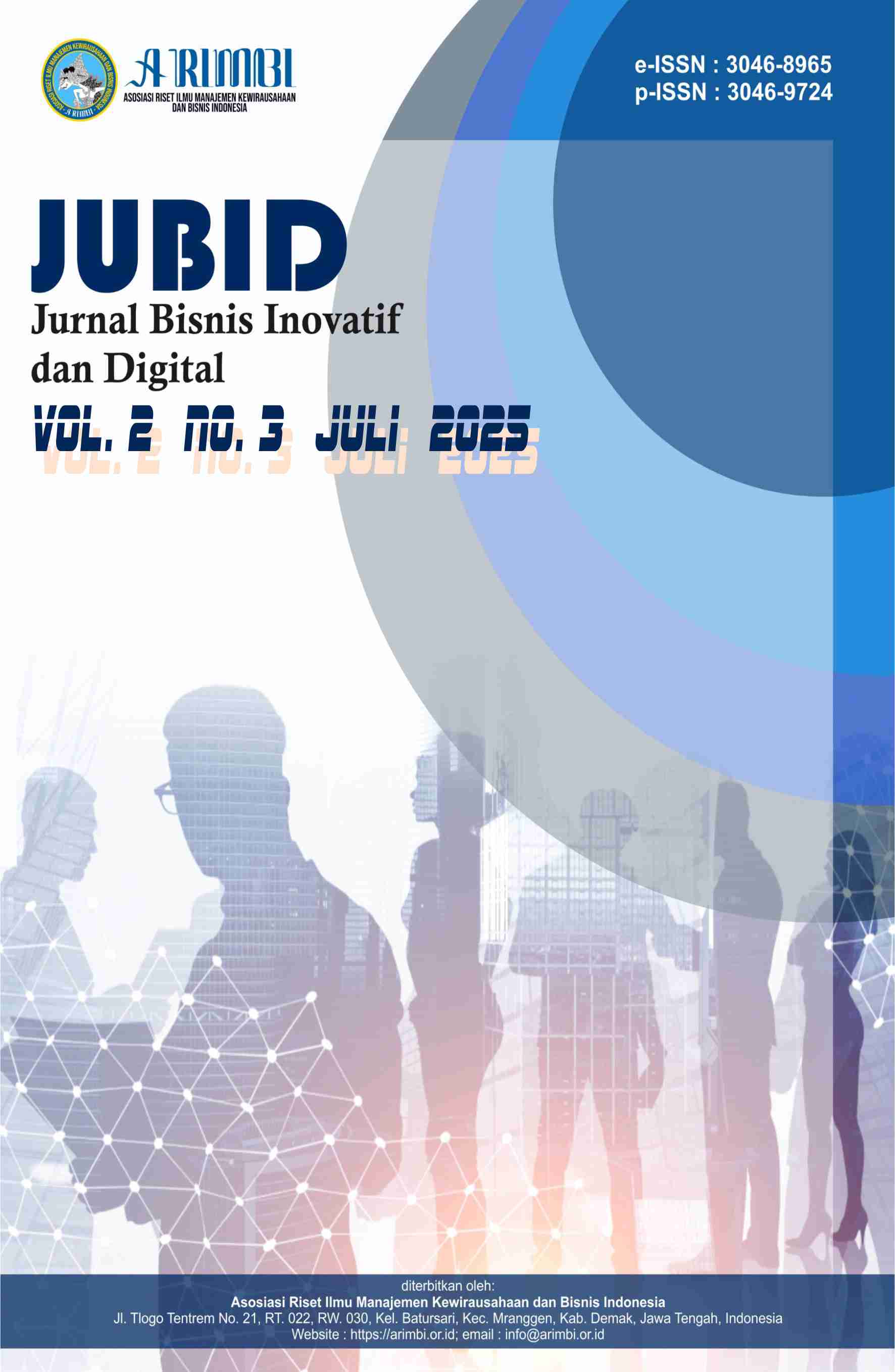					View Vol. 2 No. 3 (2025): Juli : Jurnal Bisnis Inovatif dan Digital 
				