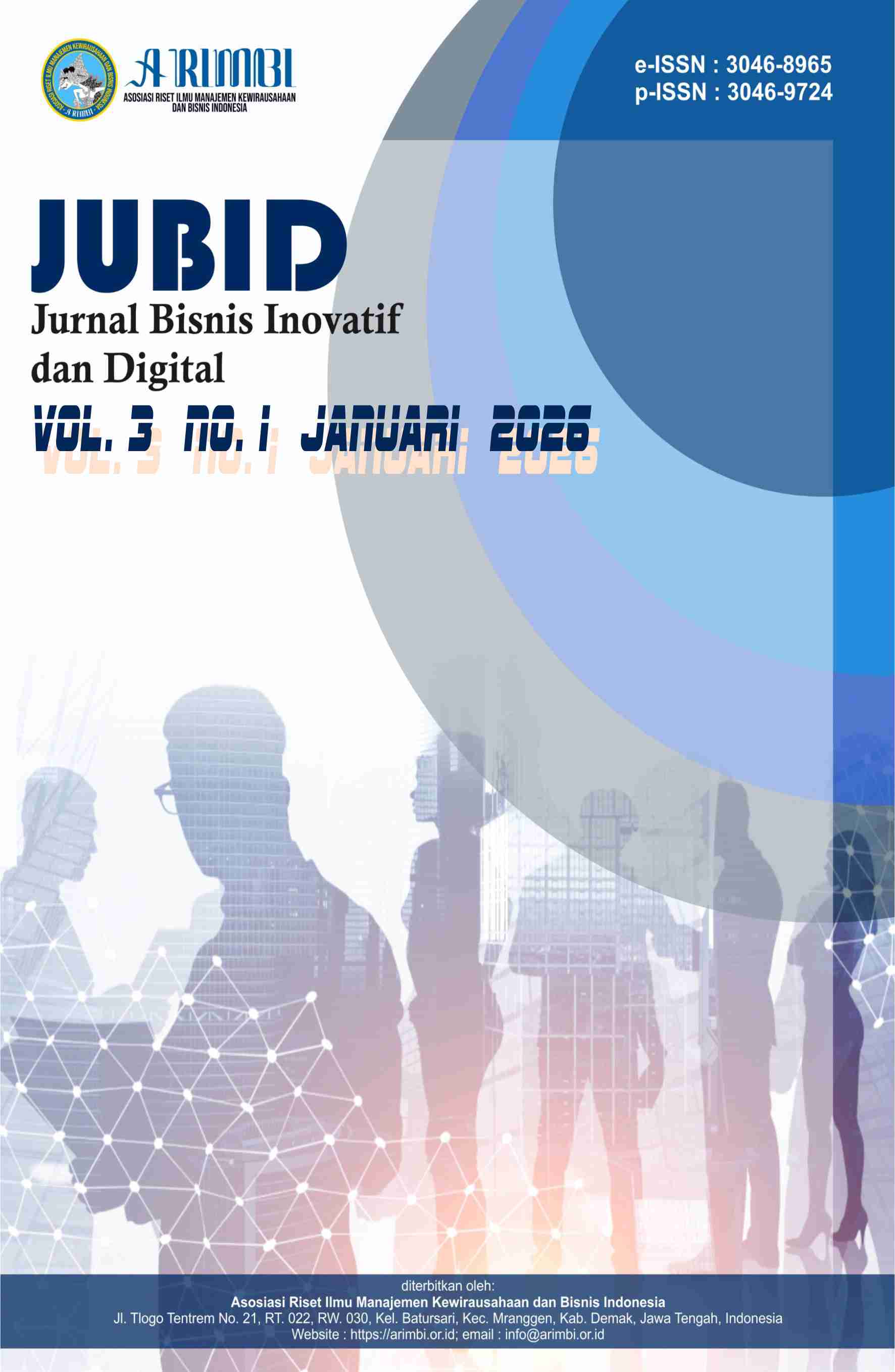 					View Vol. 3 No. 1 (2026): Januari : Jurnal Bisnis Inovatif dan Digital
				