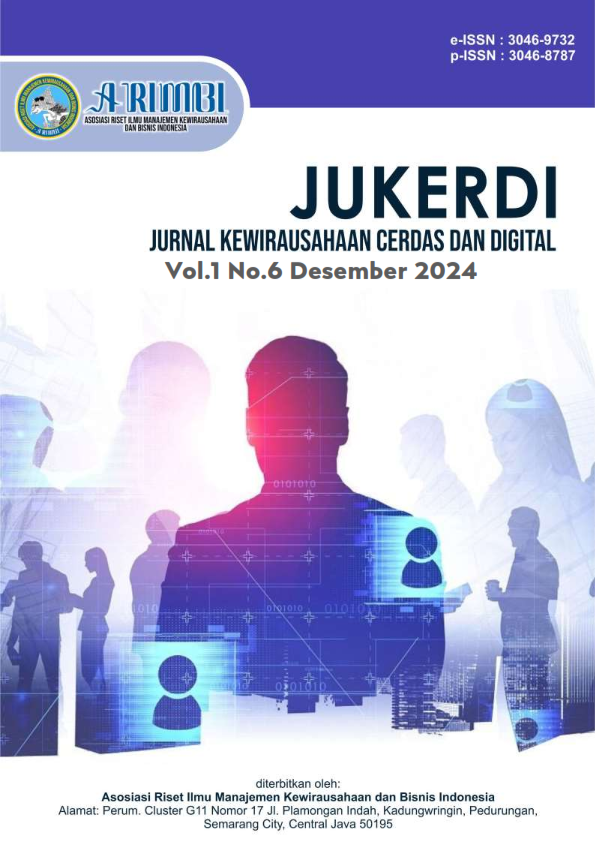 					View Vol. 1 No. 6 (2024): Desember : Jurnal Kewirausahaan Cerdas dan Digital
				