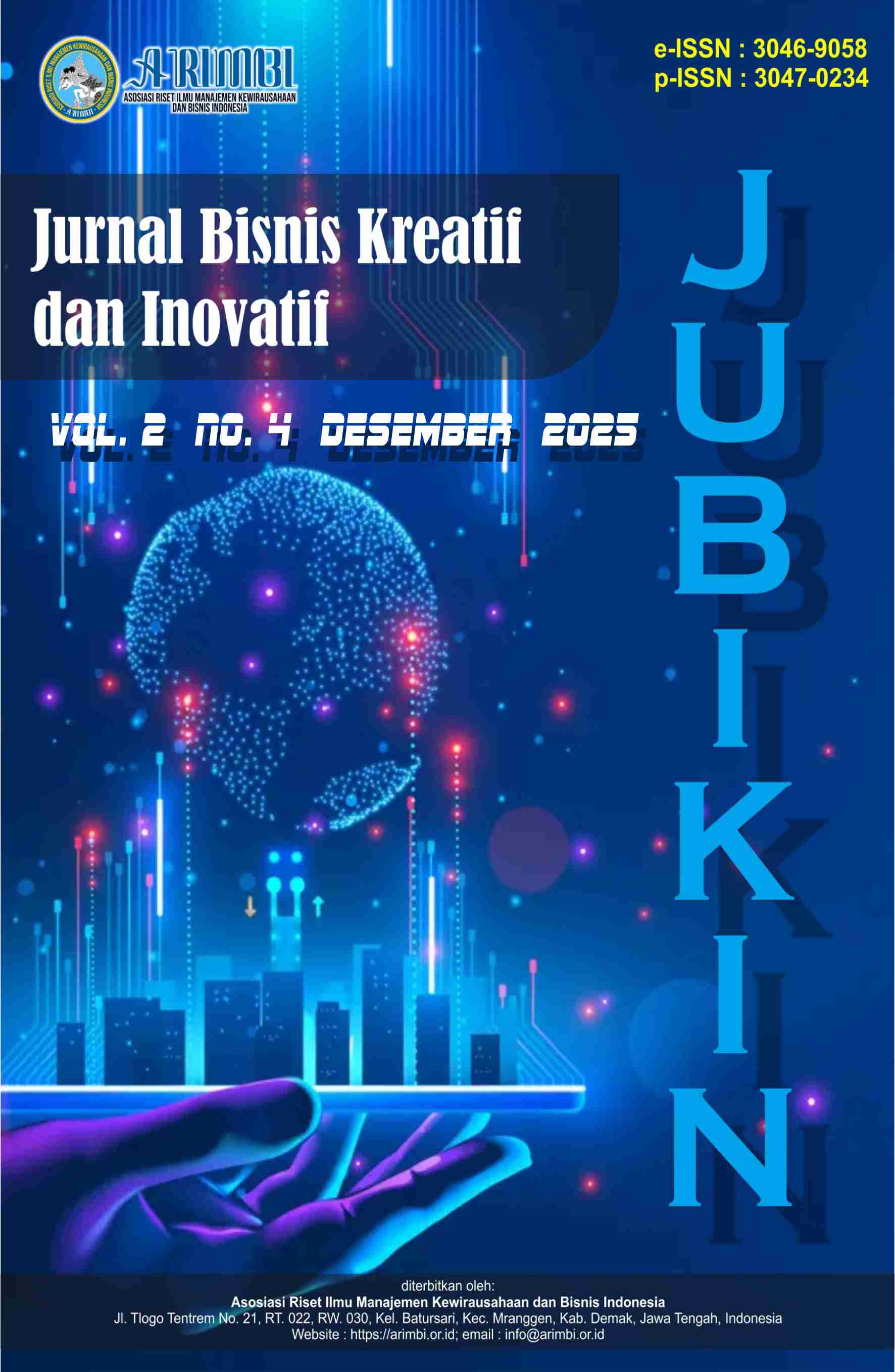 					View Vol. 2 No. 4 (2025): Desember : Jurnal Bisnis Kreatif dan Inovatif
				