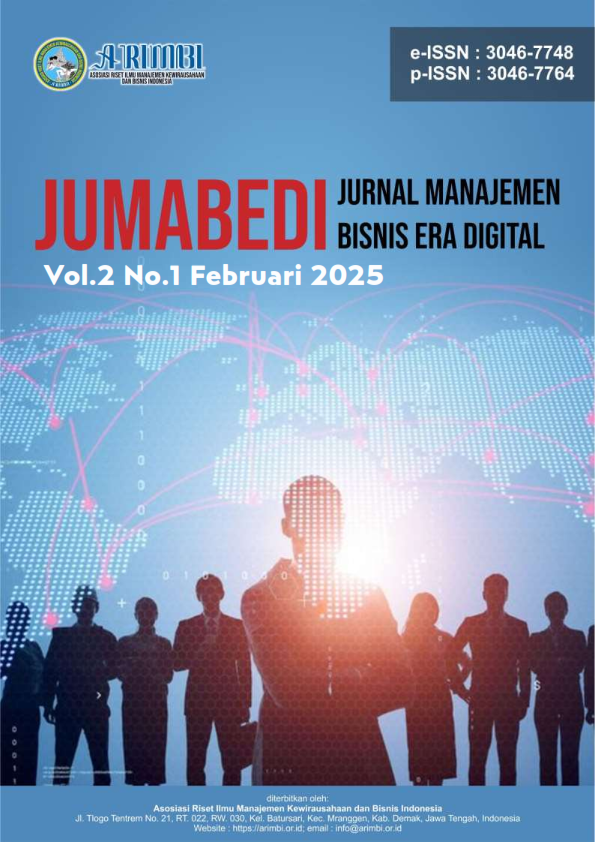 					View Vol. 2 No. 1 (2025):   Jurnal Manajemen Bisnis Era Digital
				